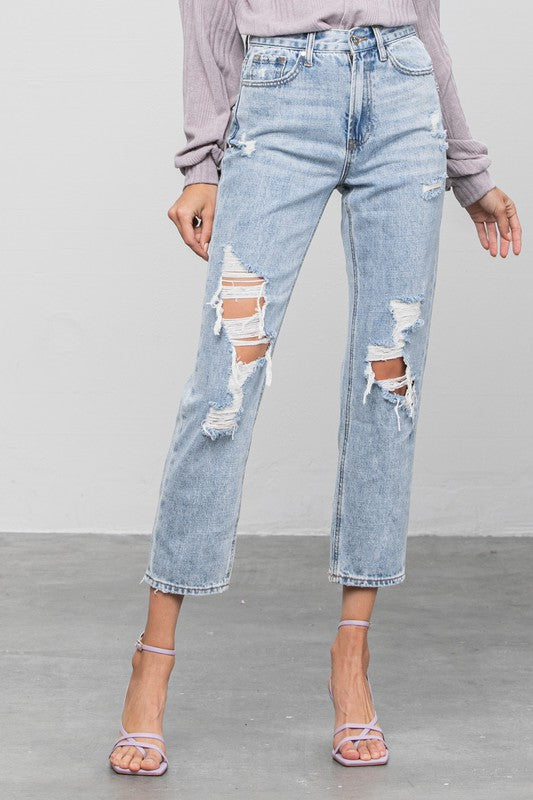 Heather High Rise Jeans