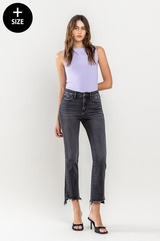Jamie Plus Size Crop Flare Jeans – Willow & Birch Salon