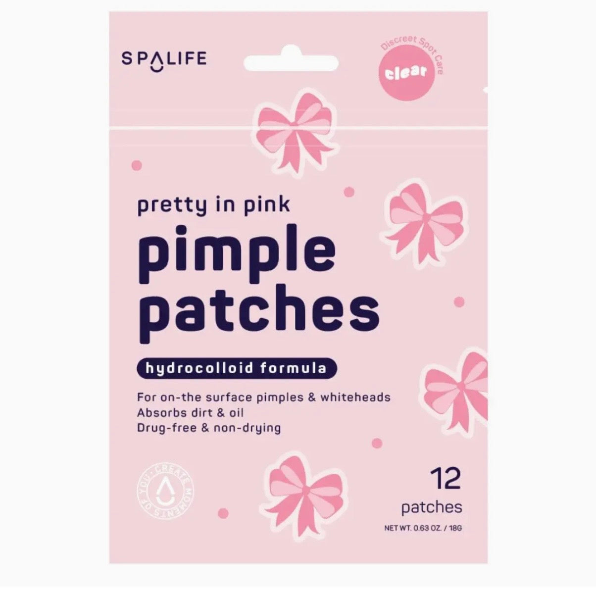 Pretty in Pink Hydrocolloid Pimple Patches-12 pk