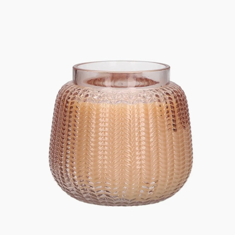 Sweet Grace Textured Glass Candle