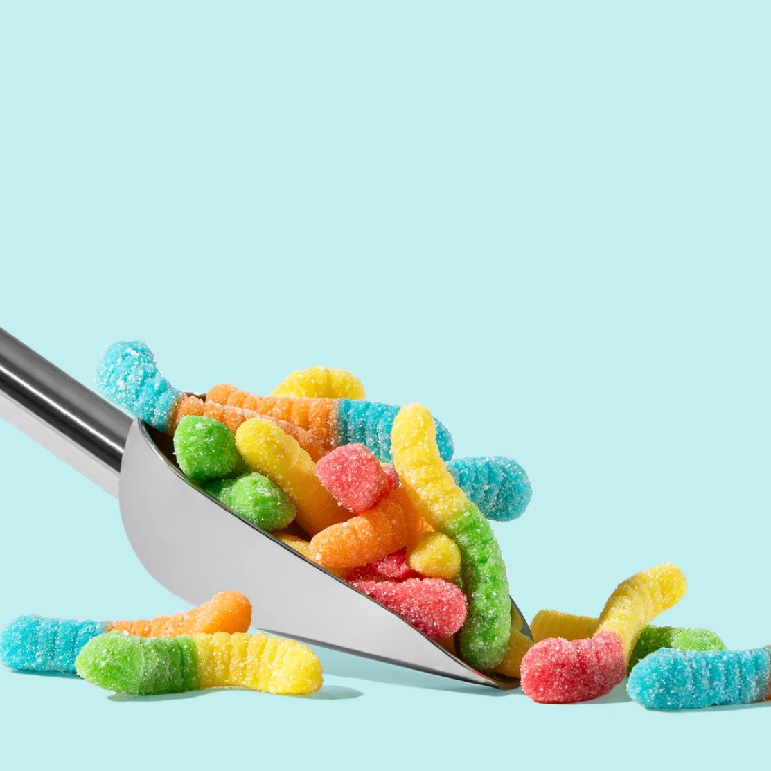 Candy House Sour Gummi Neon Worms