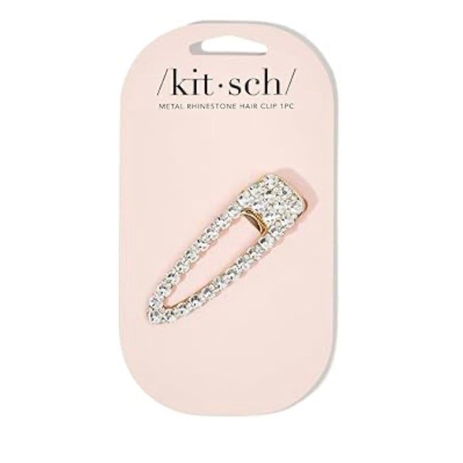 / Kit • sch / Metal Rhinestone Large Open Shape Hair Clip