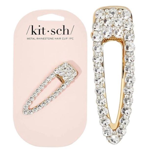 / Kit • sch / Metal Rhinestone Large Open Shape Hair Clip