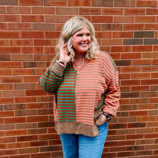 Stripe Color Block Top