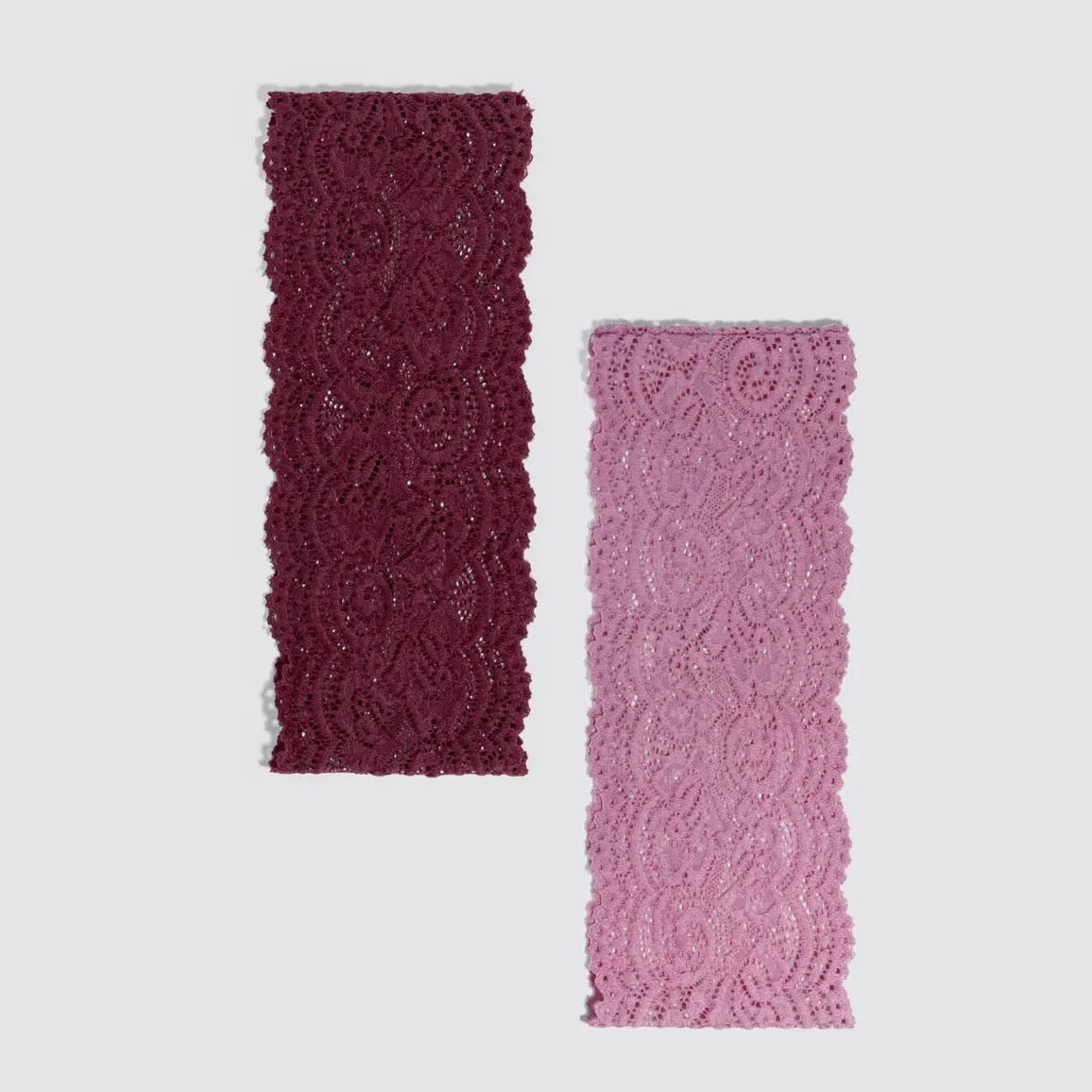 / Kit • sch / Wide Lace Elastic Headband-2pc