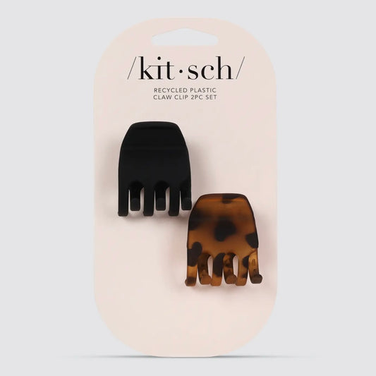 / Kit•sch / Medium Claw Clip 2pc-Black & Tort