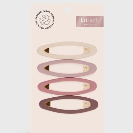 / Kit • sch / Enameled 4 Piece Snap Clip Set - Terracotta