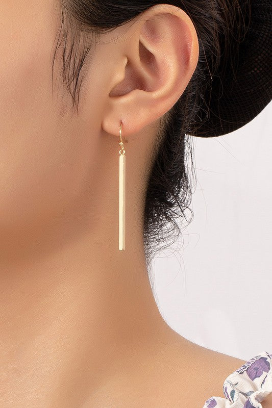Victoria match stick drop earrings