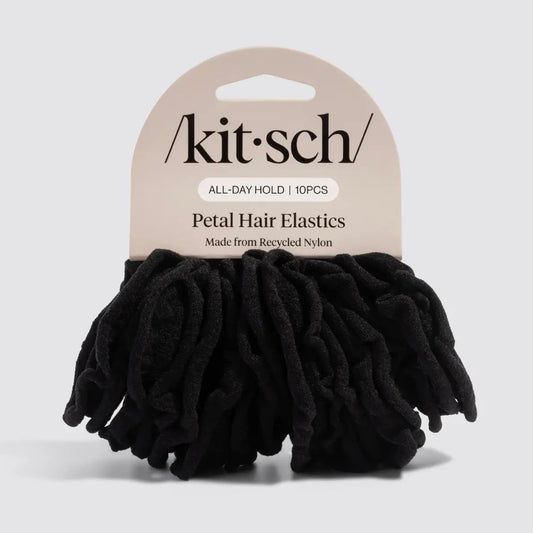 / Kit • sch / Recycled Fabric Petal Hair Elastics 10pc Set