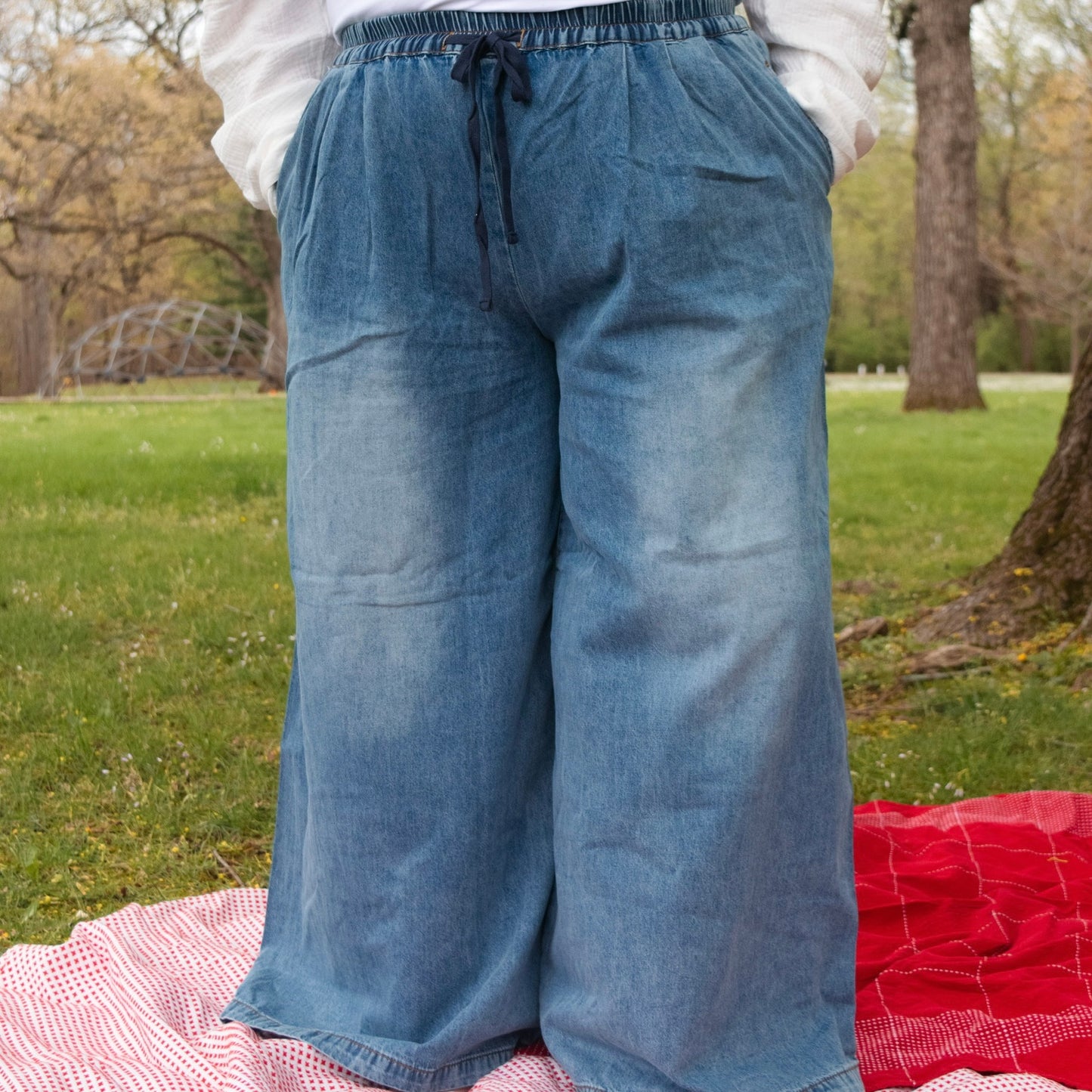 Wide Leg Denim Pant