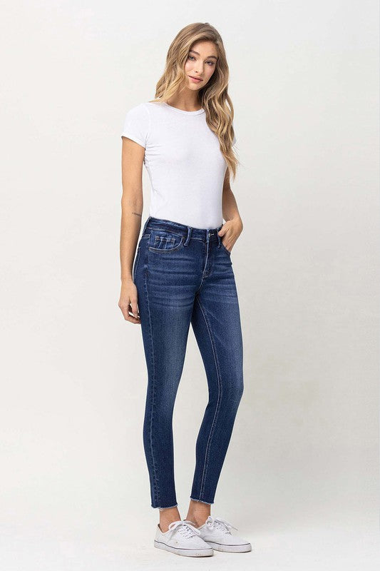 Sally Mid Rise Crop Skinny Jean