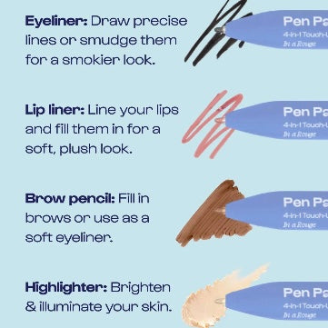 Makeup Pen Pal 4-in-1 Makeup Touch Up Pen - Make A Mauve