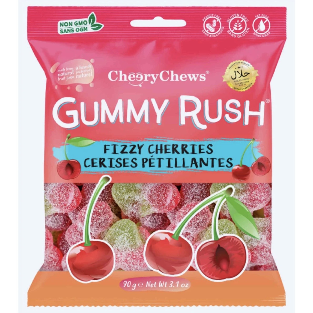 Gummy Rush Fizzy Cherries