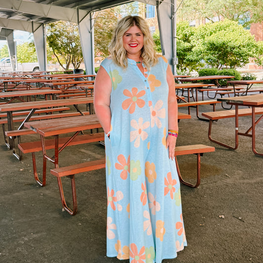 Floral Wide Leg Jumpsuit