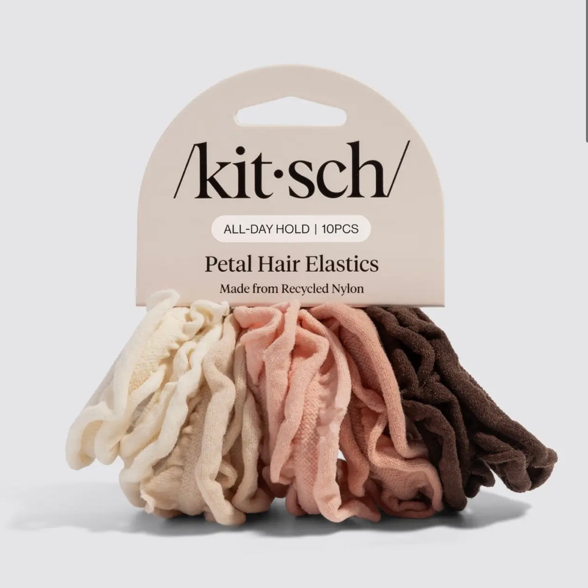 / Kit • sch / Recycled Fabric Petal Hair Elastics 10pc Set