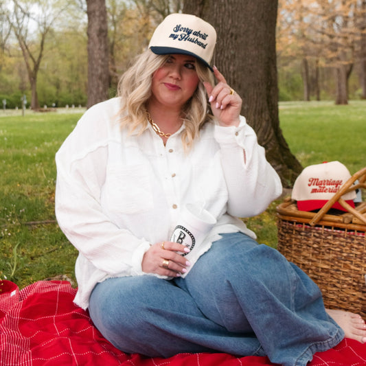 Sorry About My Husband Trucker Hat