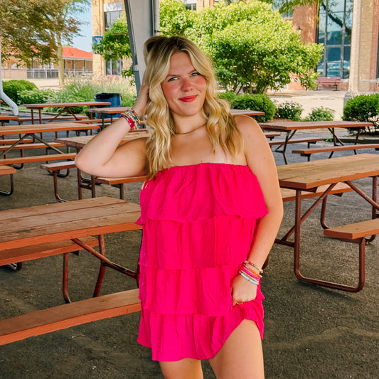Ruffle Tiered Romper