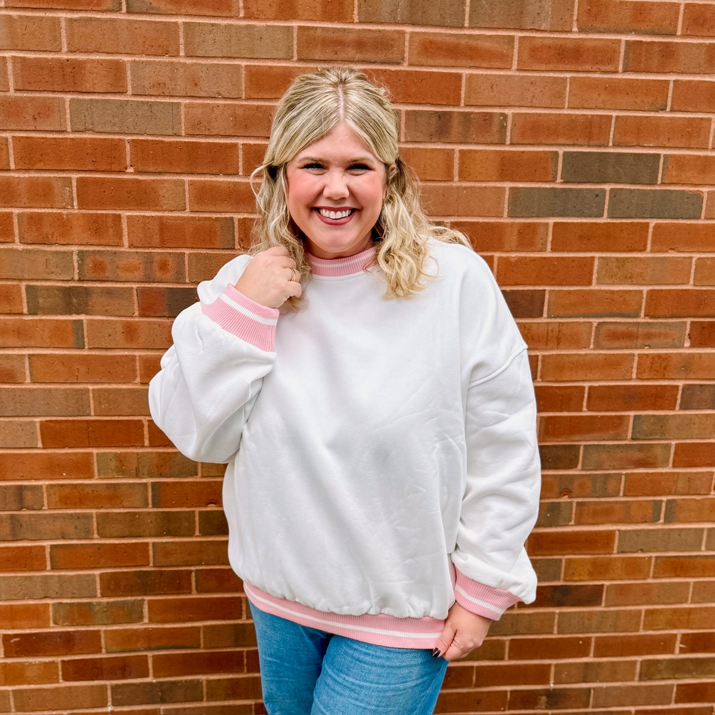 Preppy Crew Sweatshirt