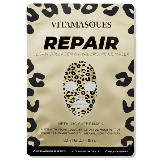 Repair Vegan Collagen & Gold Metallic Face Sheet Mask