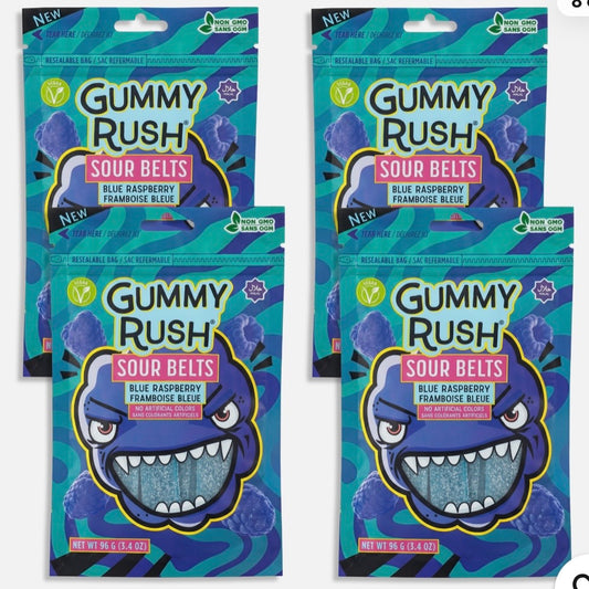 Gummy Rush Sour Belts- 3.4 oz