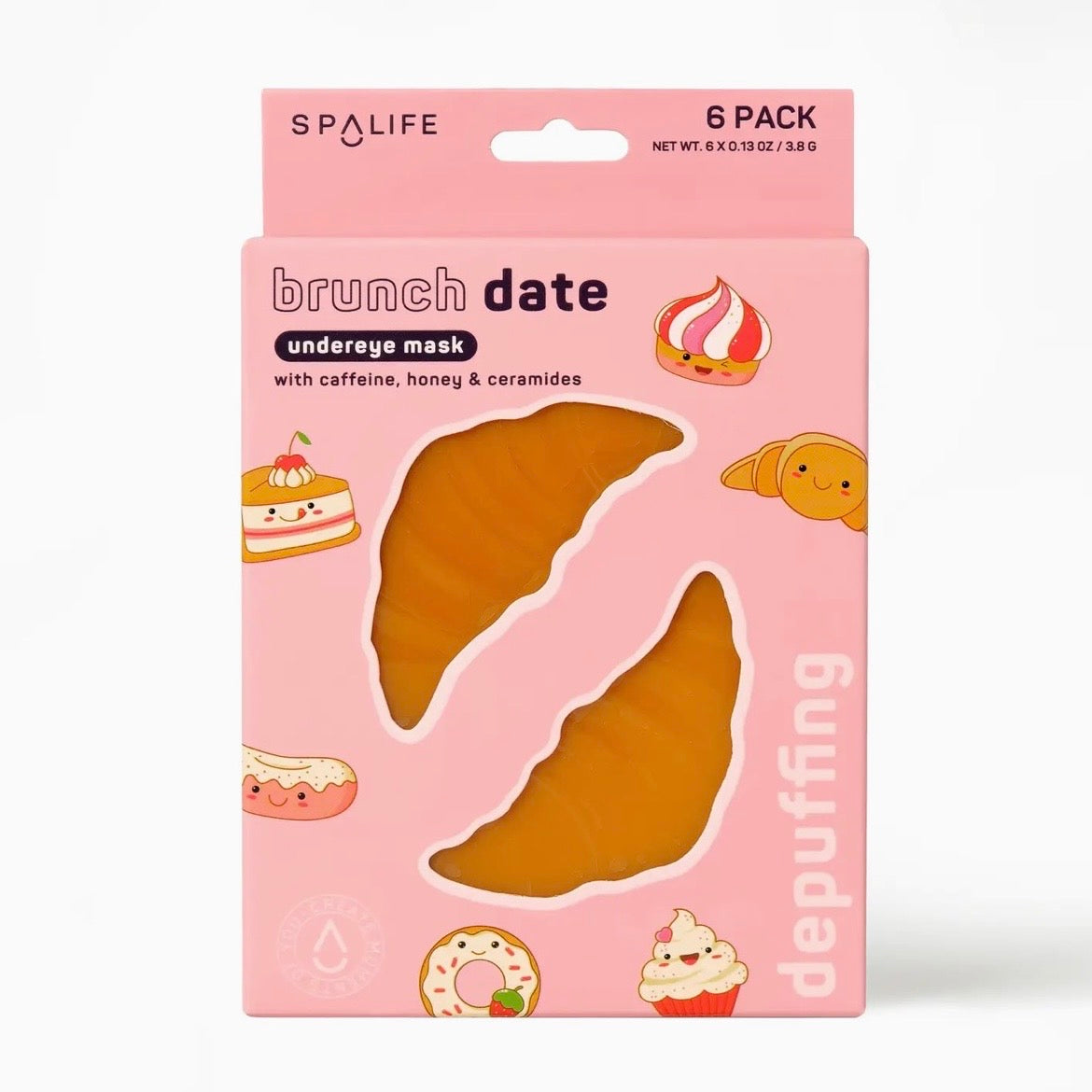 Brunch Date Depuffing Undereye Masks-6 pack