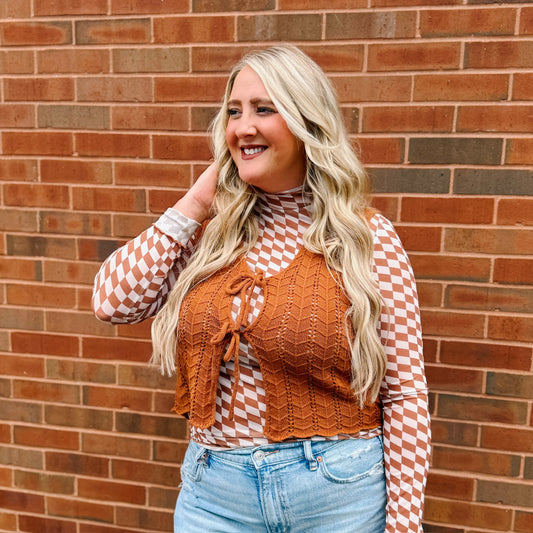Knit Crochet Vest