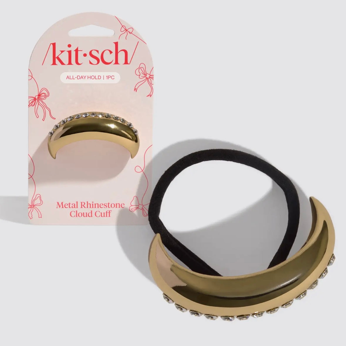 / Kit • sch / Holiday Metal Rhinestone Cloud Cuff