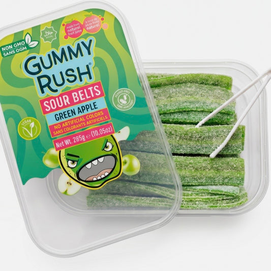 Gummy Rush Sour Belts- 10 oz