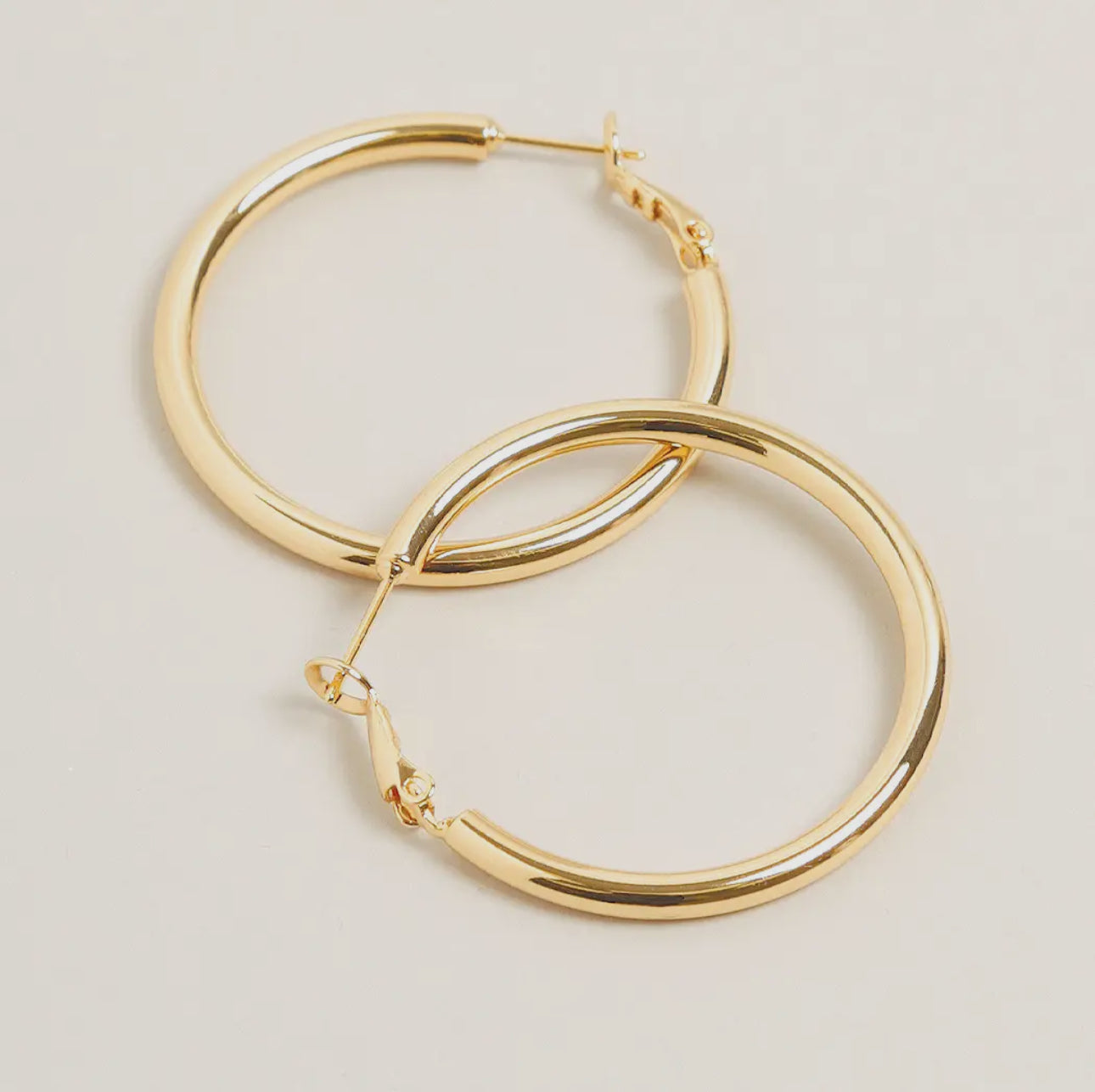 14K Gold Dipped Hoop Earrings