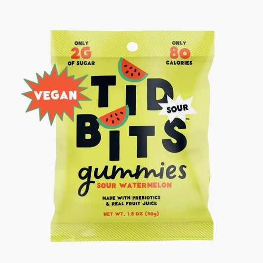 TiDBiTS Sour Watermelon Prebiotic Gummy Candy