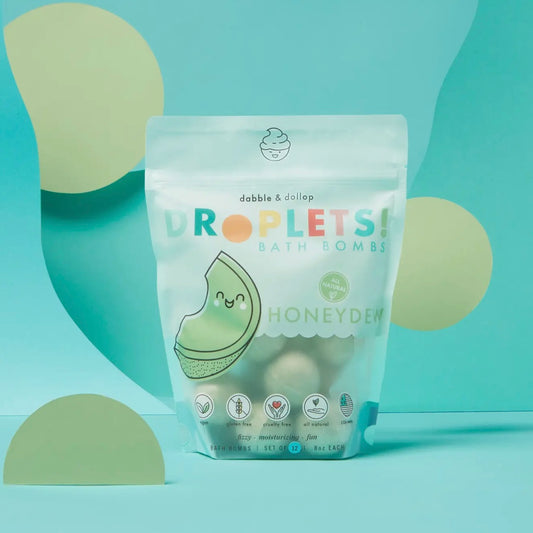 All-Natural Mini Honeydew Bath Bombs