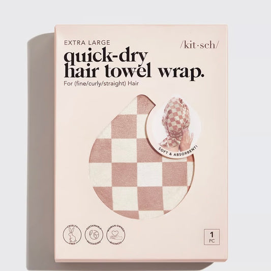 / Kit•sch / XL Quick Dry Hair Towel Wrap - Mircofiber