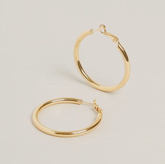 14K Gold Dipped Hoop Earrings