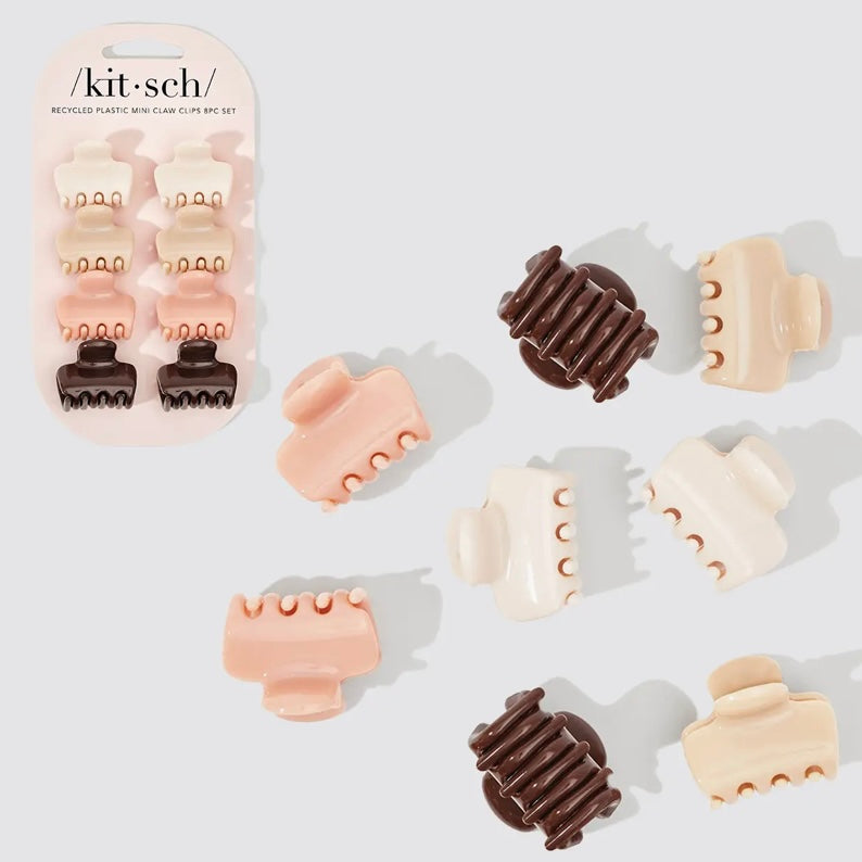 / Kit • sch / Mini Puffy Claw Clip 8pc Set