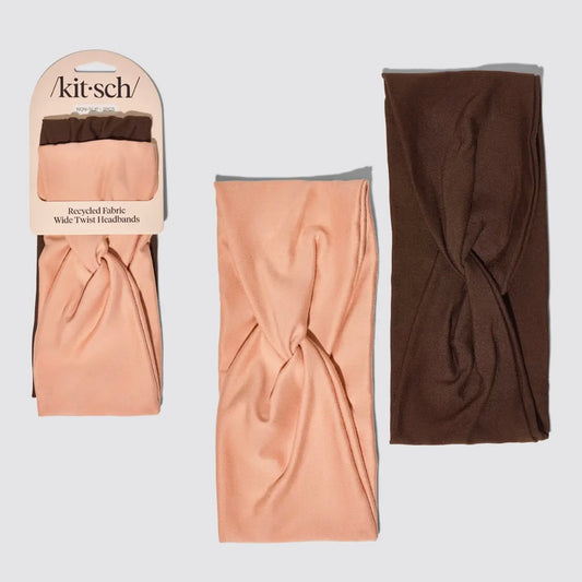 / Kit • sch / Fabric Wide Twist Headbands 2pc