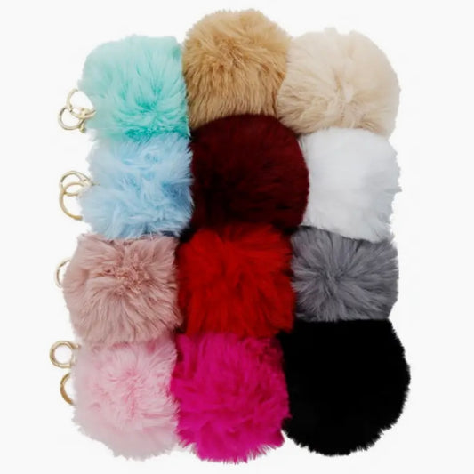 Plush Pom-pom Keychain