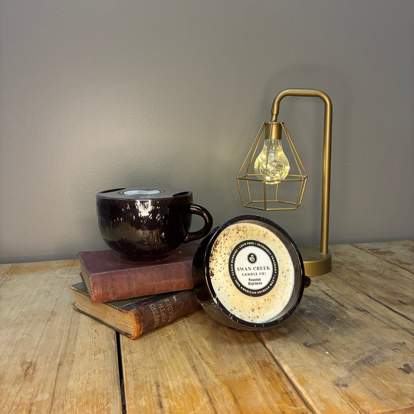 Swan Creek Stoneware Coffee Cup Candle - Large