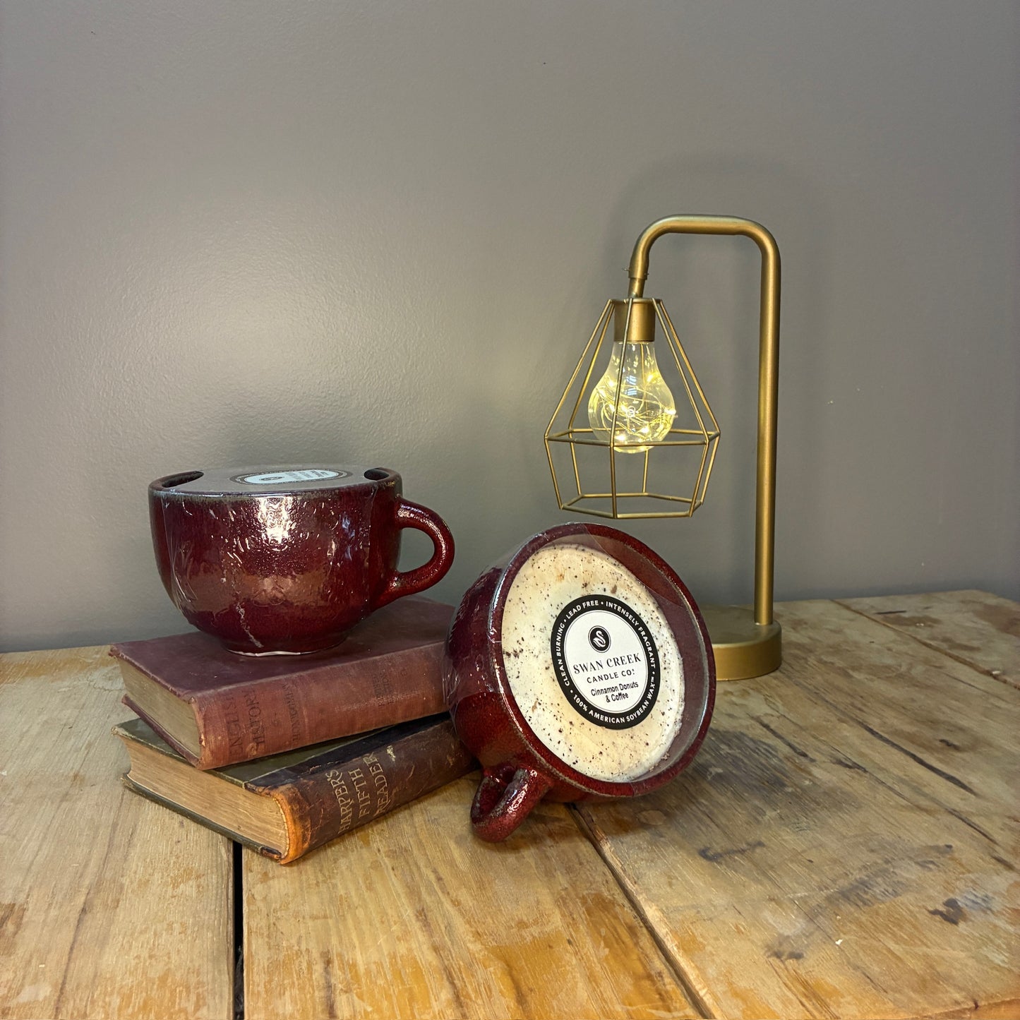 Swan Creek Stoneware Coffee Cup Candle - Large