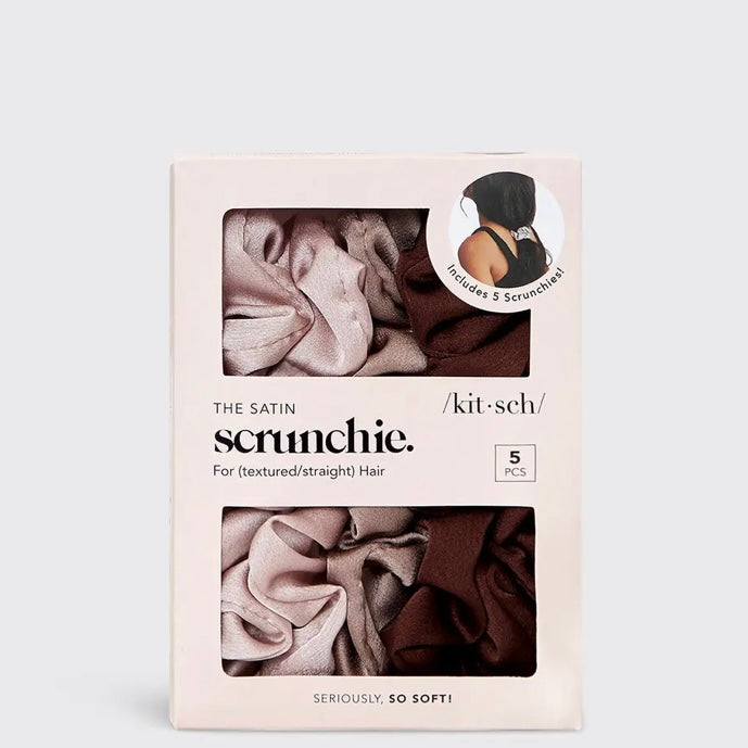 / Kit•sch / Satin Sleep Scrunchie 5 pack